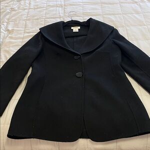 Talbots Light weight (no lining) wool Black Women's Coat